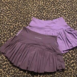 Gold Hinge Women's Pleated Skirt - Purple size XS